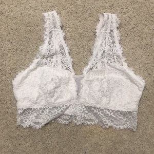 Aerie Eyelash Lace Plunge Bralette